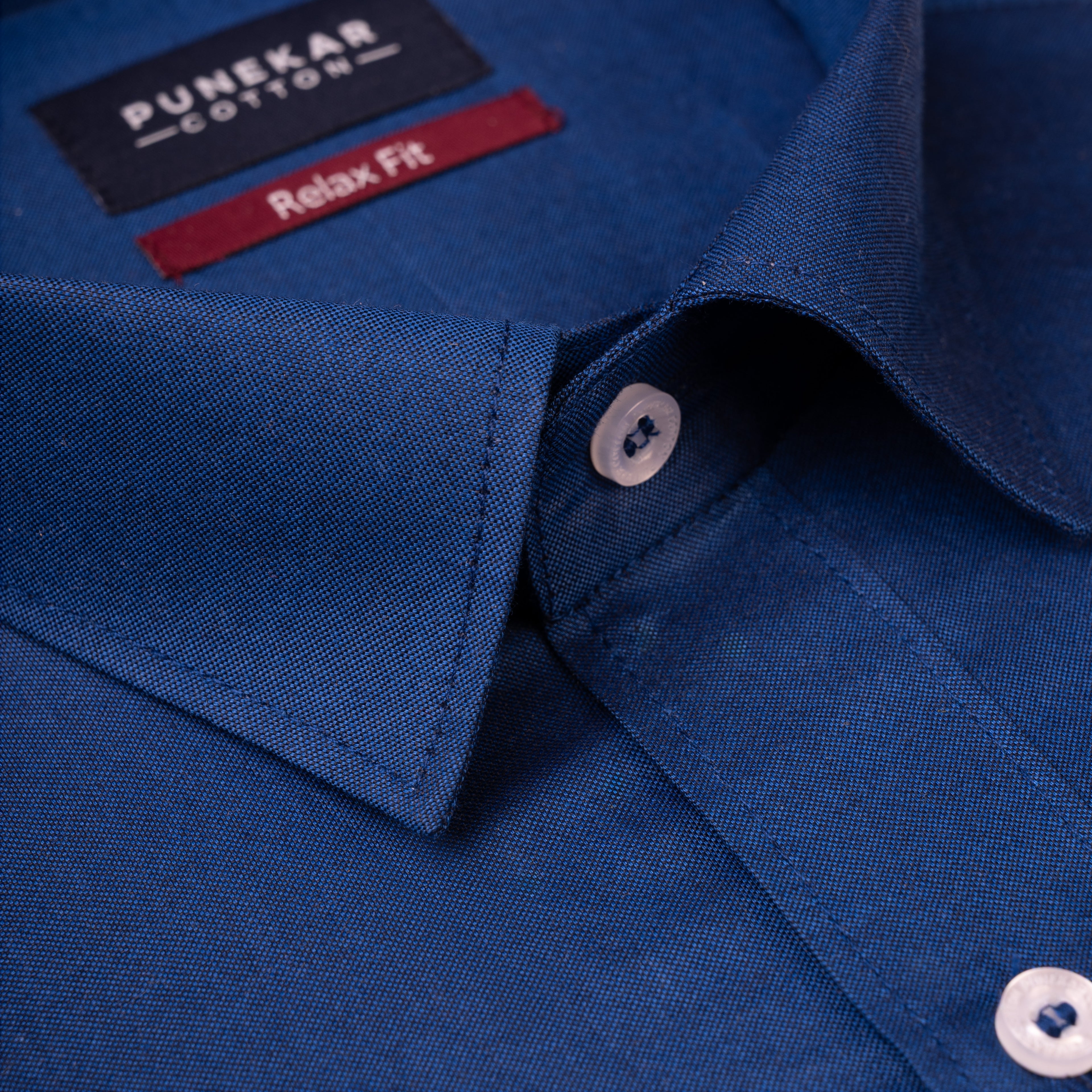 Dark Blue Colour Signature Classic Oxford Shirt For Men