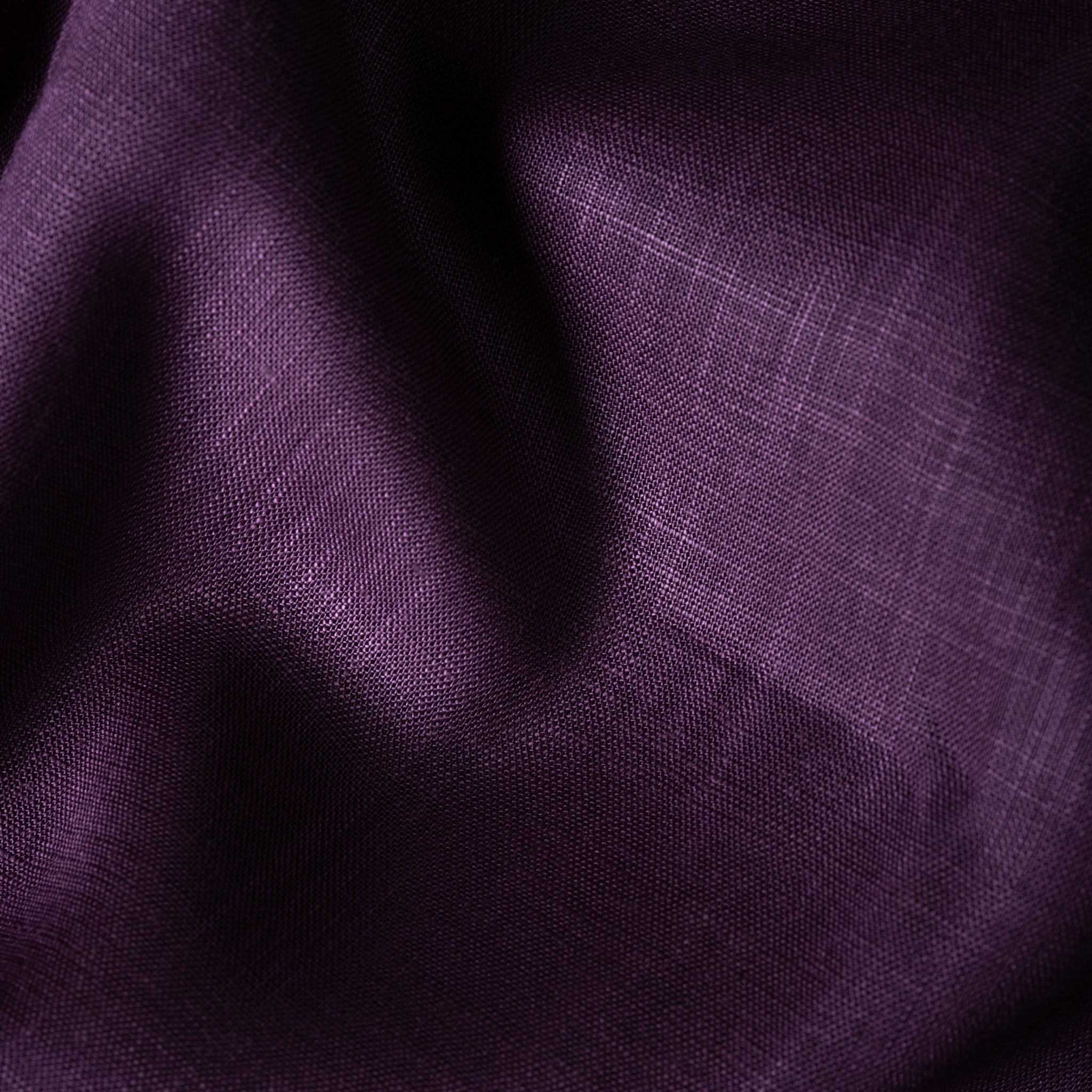 Deep Plum Color 80s Lino Lyocell Shirt For Men - Punekar Cotton