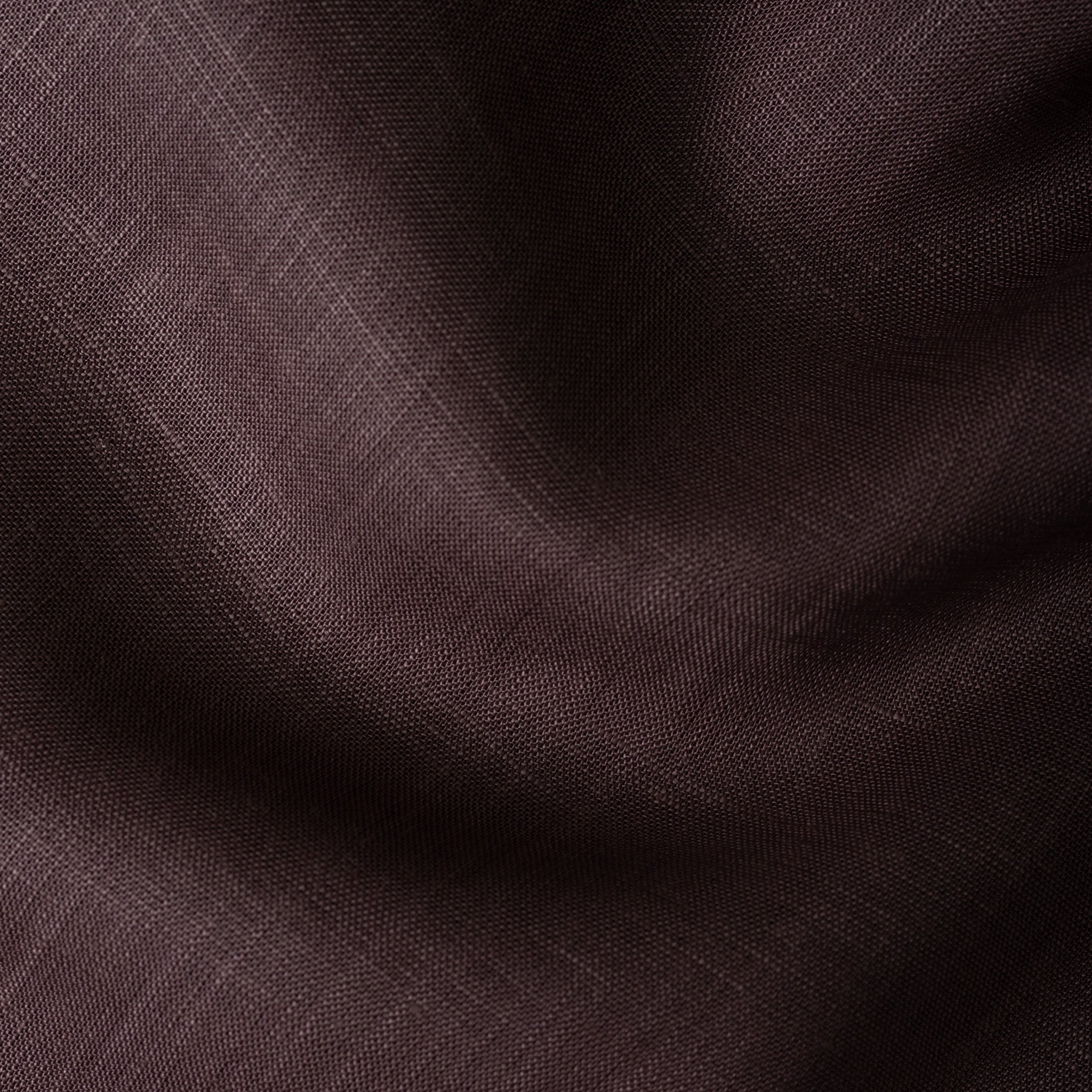 Coco Brown Color 80s Lino Lyocell Shirt For Men - Punekar Cotton