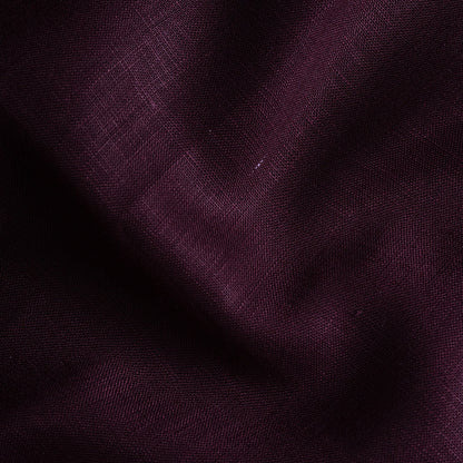 Dark Wine Color 80s Lino Lyocell Shirt For Men - Punekar Cotton