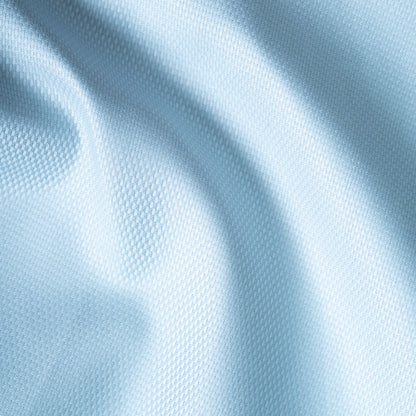 Powder Blue Softweave Cotton Tencel Textured Shirt For Men