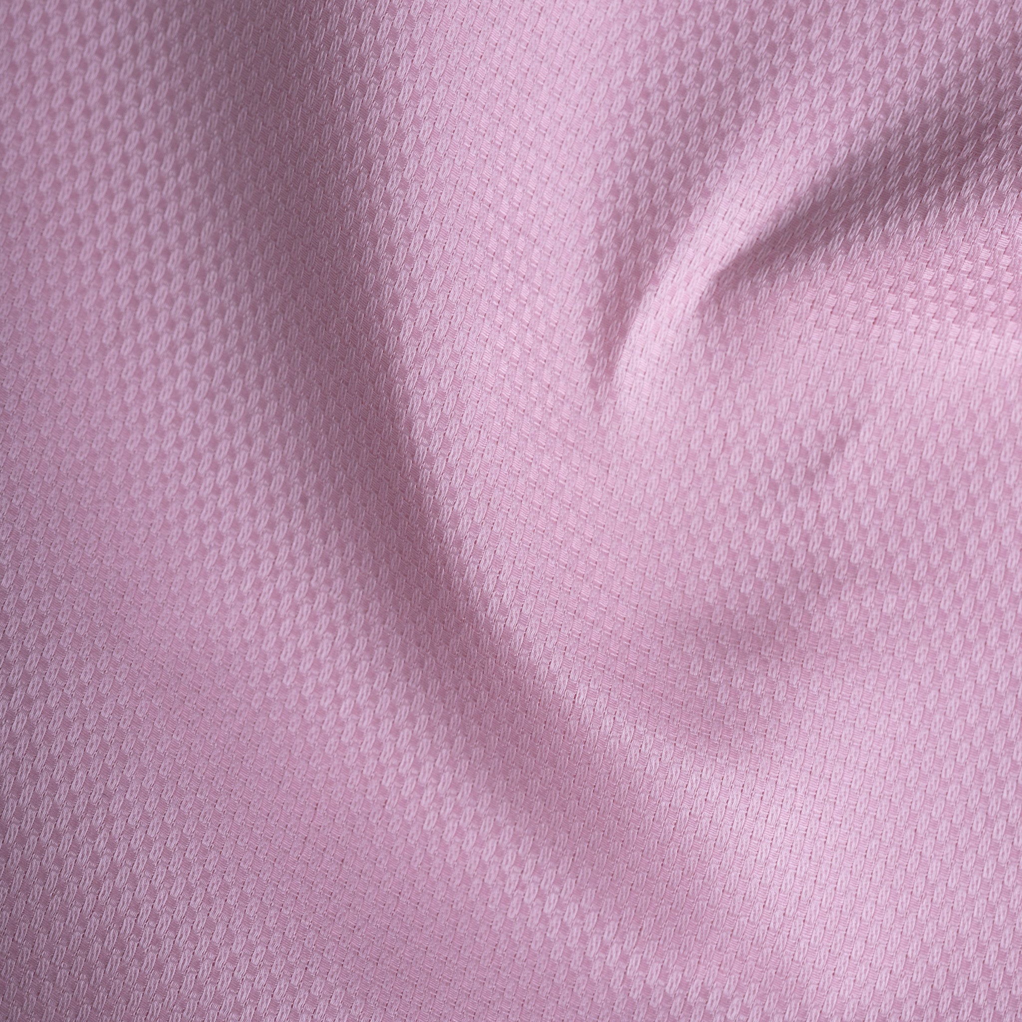 Powder Pink Softweave Cotton Tencel Textured Shirt For Men