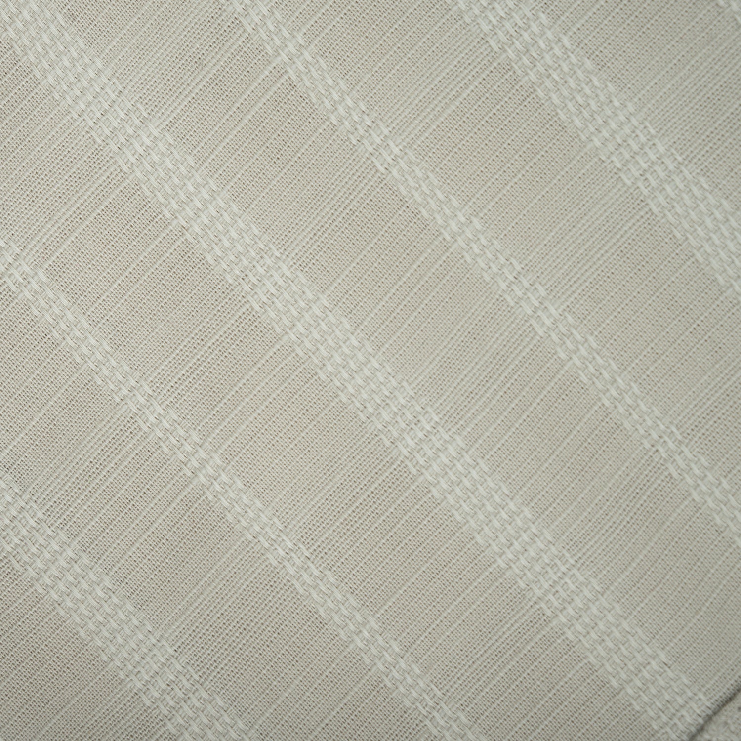 Beige Vertical Stripe Textured Jacquard Shirt for Men