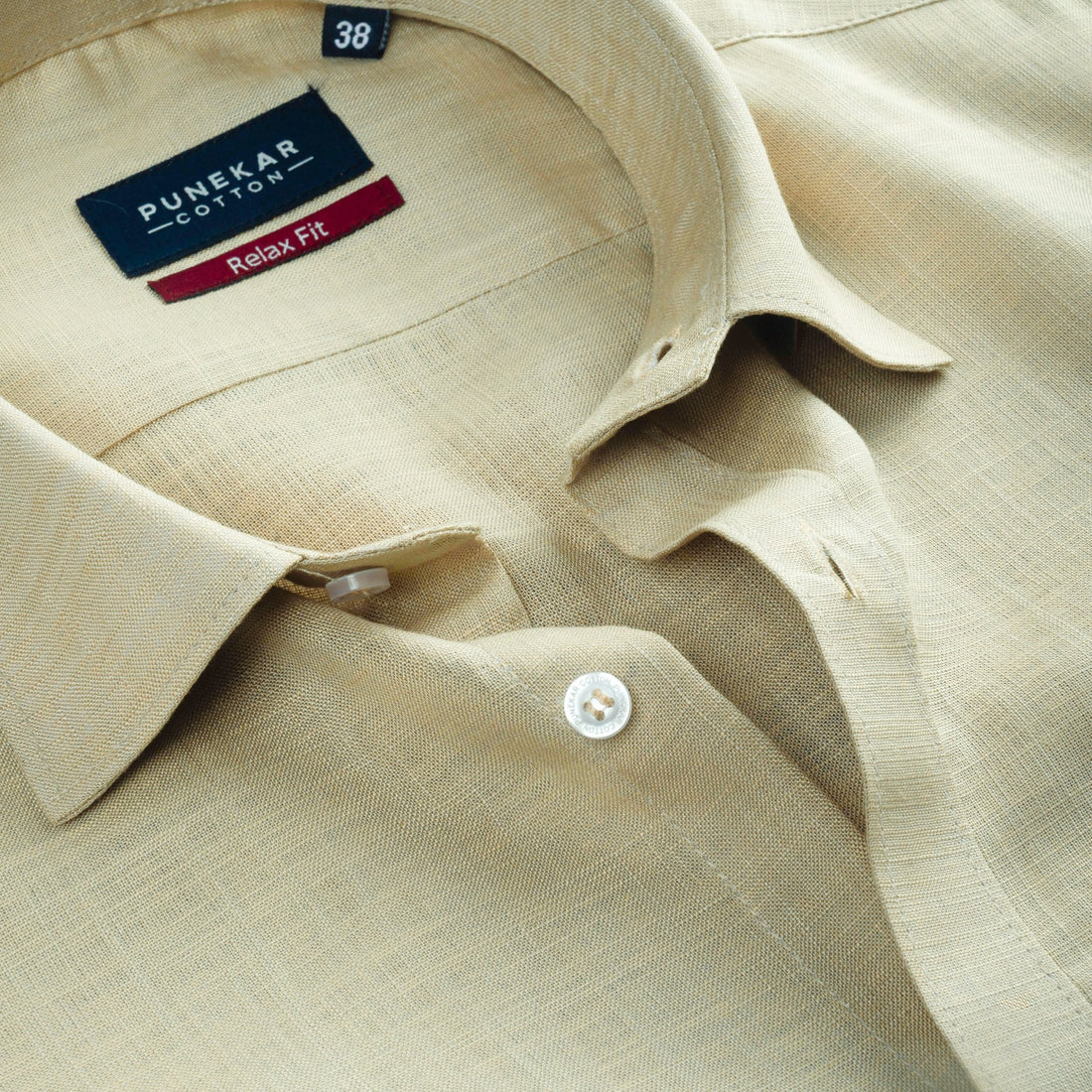 Font Color Lyocell Cotton Shirt For Men - Punekar Cotton