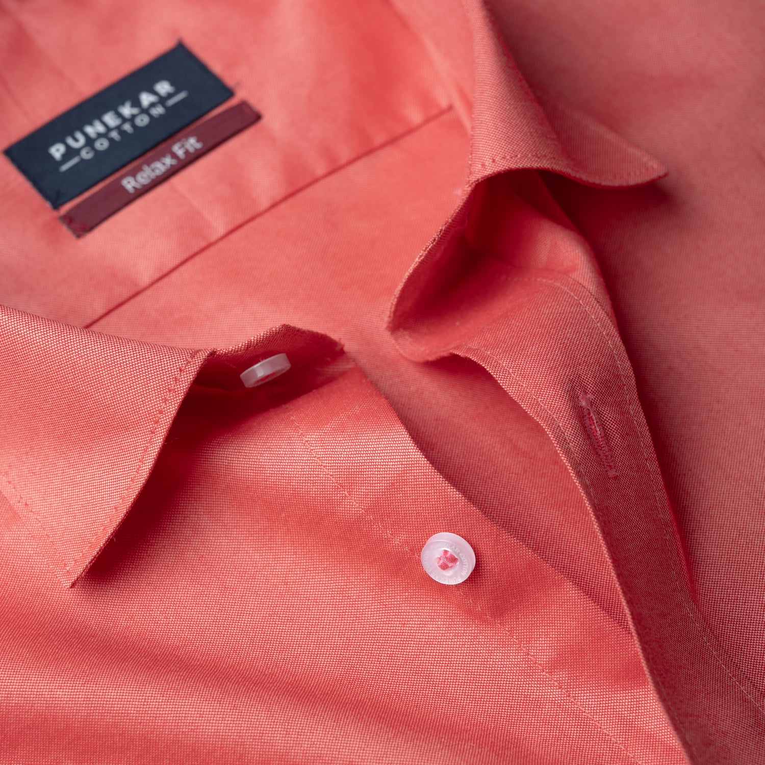 Red Colour Signature Classic Oxford Shirt For Men