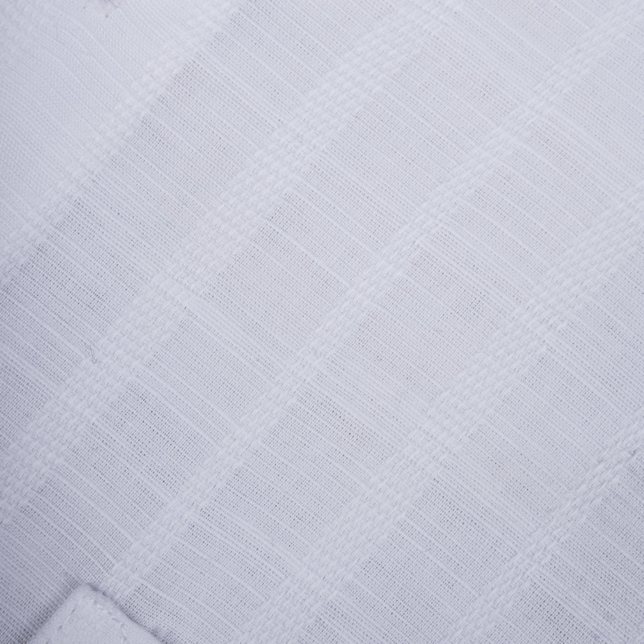 White Colour Vertical Stripe Textured Jacquard Shirt for Men - Punekar Cotton