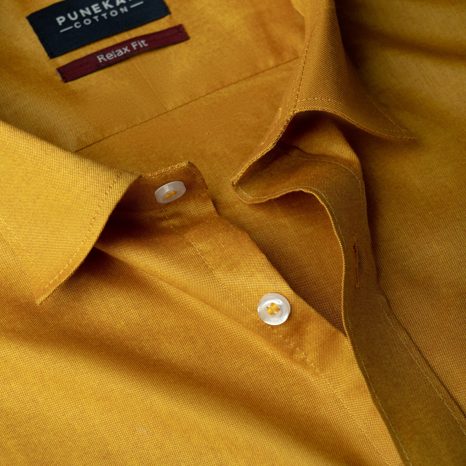 Golden Colour Signature Classic Oxford Shirt For Men