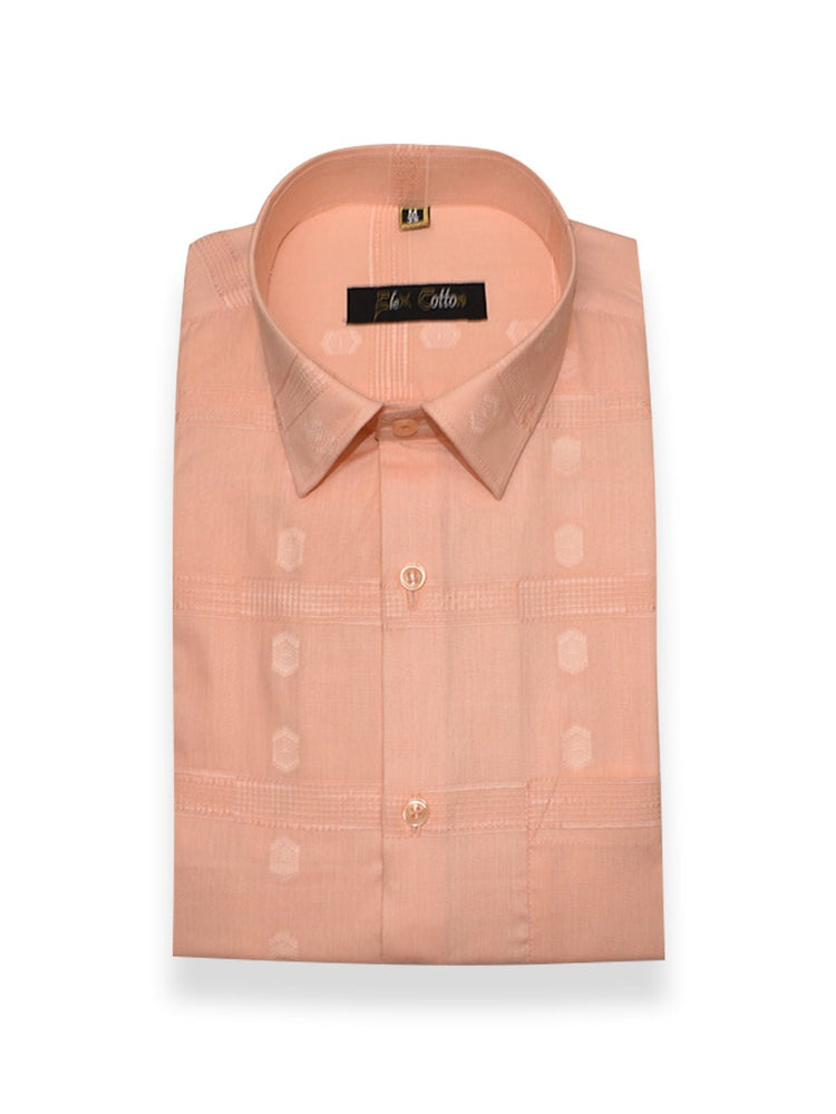 Punekar Cotton Multi Color Lining Criss Cross Woven Cotton Shirt for M