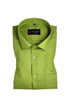 Punekar Cotton Scarab Green Rich Cotton Formal Shirt For Men&